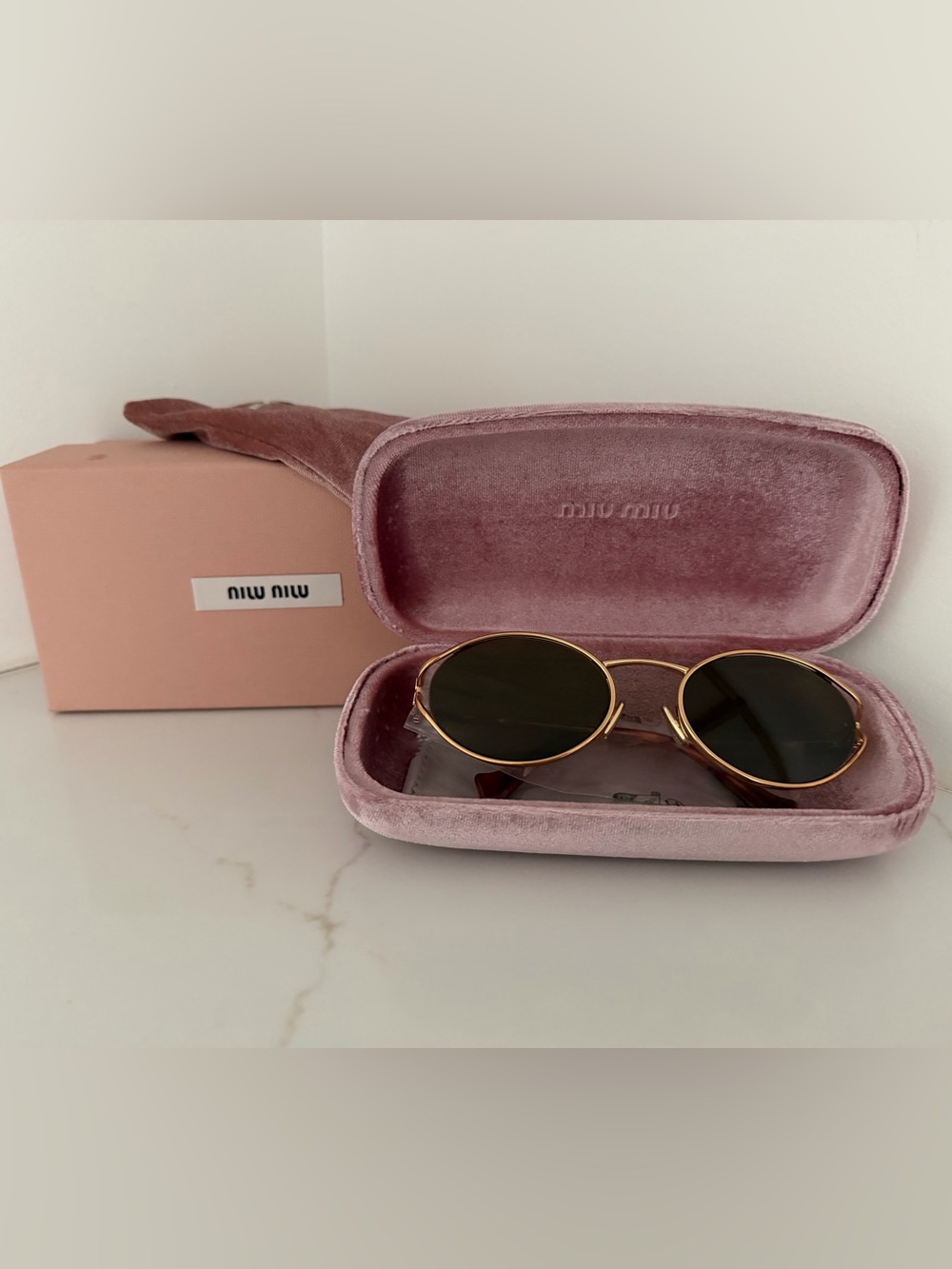Miu Miu 54mm Metal Oval Sunglasses